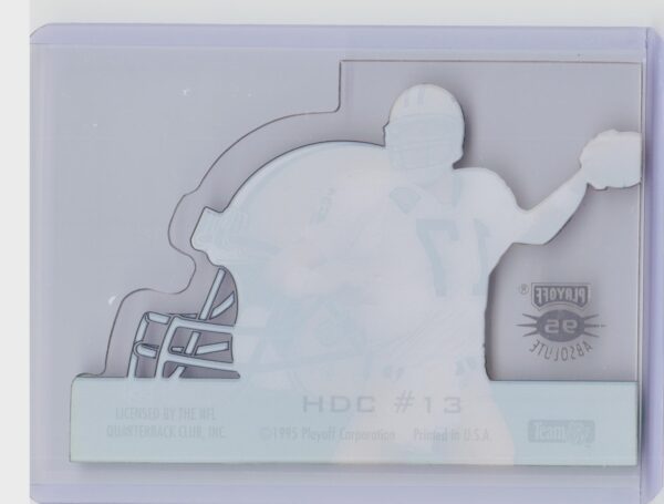 1995 Playoff Absolute Jim Everett #HDC #13 Saints Helmet Die Cuts - Image 3