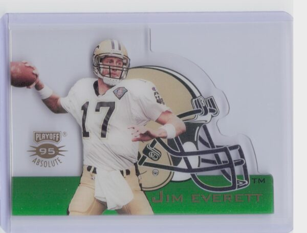 1995 Playoff Absolute Jim Everett #HDC #13 Saints Helmet Die Cuts