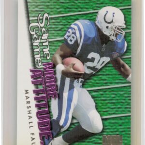 1995 SkyBox Impact Marshall Faulk #F11 Colts NFL on FOX: Same Game More Attitude