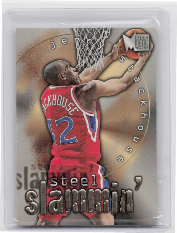1996-97 Metal Jerry Stackhouse #10 76ers Steel Slammin'