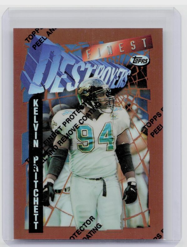 1996 Finest Kelvin Pritchett Destroyers Refractor #349 Jaguars