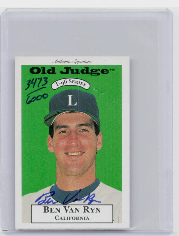 1996 Signature Rookies Old Judge Ben Van Ryn AU SN6000 #34 Dukes Signatures