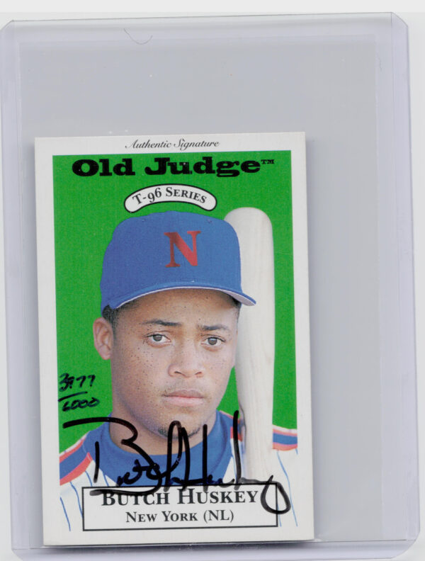 1996 Signature Rookies Old Judge Butch Huskey AU SN6000 #13 Tides Signatures
