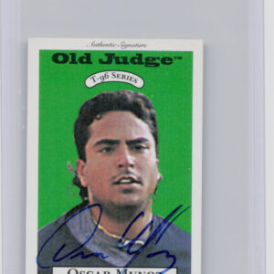 1996 Signature Rookies Old Judge Oscar Munoz AU SN6000 #23 Buzz Signatures