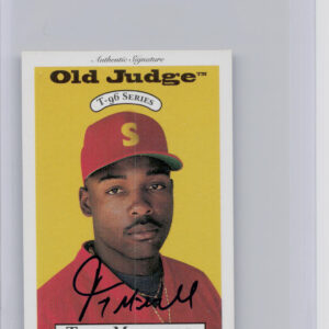 1996 Signature Rookies Old Judge Tony Mitchell AU SN6000 #21 Indians Signatures