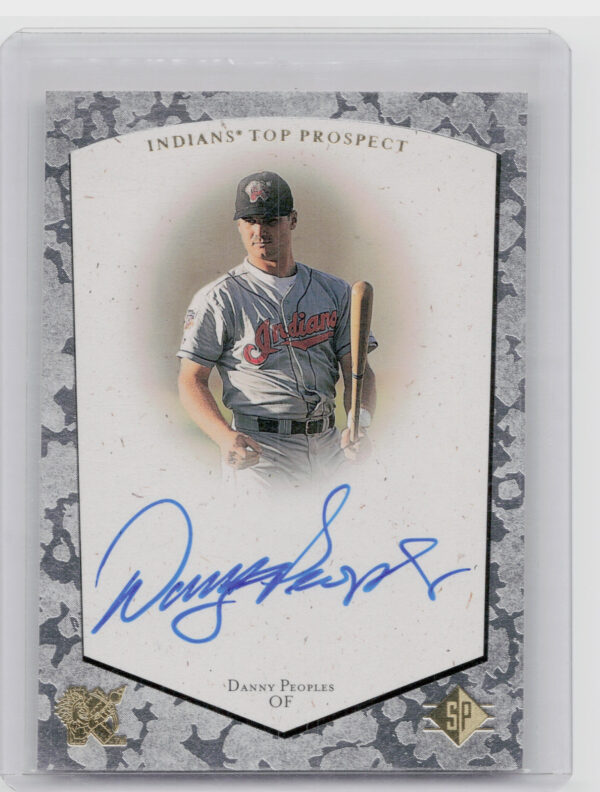 1998 SP Top Prospects Danny Peoples AU #DP Indians Autographs