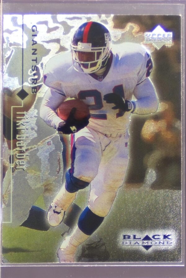 1998 Upper Deck Black Diamond Rookie Edition Tiki Barber #56 Giants
