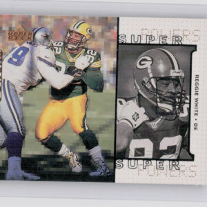1998 Upper Deck Reggie White SN100 #S29 Super Powers Tier 2 (Quantum Bronze)