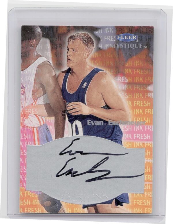 1999-00 Fleer Mystique Evan Eschmeyer AU #NNO Nets Fresh Ink