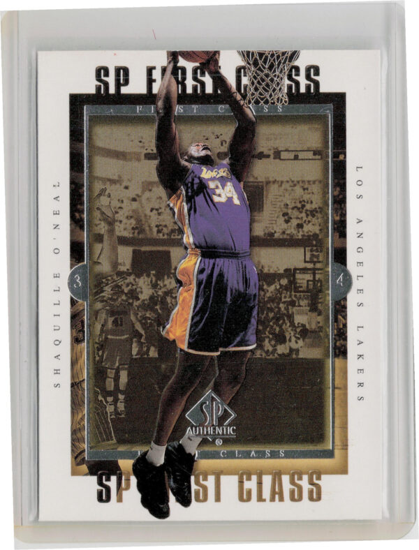 1999-00 SP Authentic Shaquille O'Neal #FC12 Lakers First Class