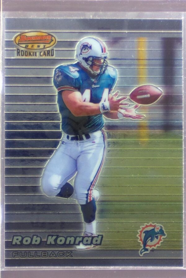 1999 Bowman's Best Rob Konrad RC #108 Dolphins
