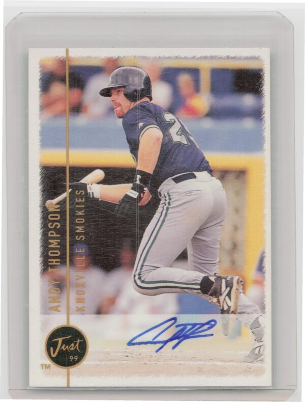 1999 Just Andy Thompson Auto #NNO Smokies Autographs