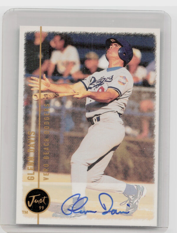 1999 Just Glenn Davis #NNO Dodgers Autographs