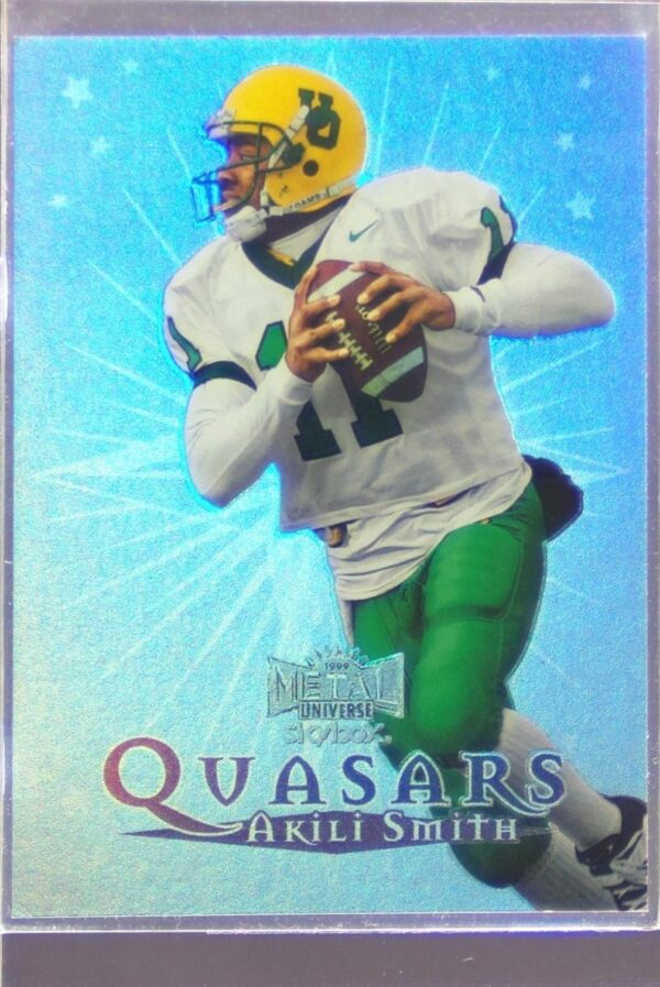 1999 SkyBox Metal Universe Akili Smith RC #13 Q Bengals Quasars