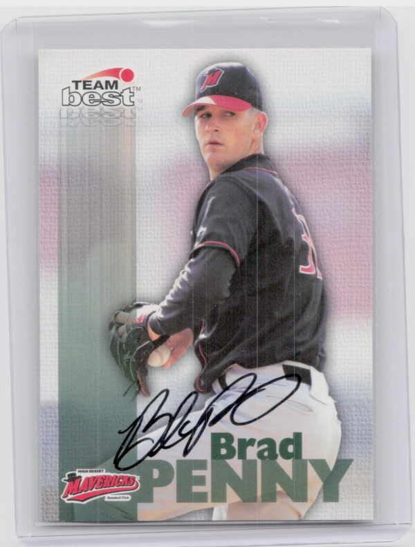 1999 Team Best Rookie Brad Penny AU #NNO Mavericks Autographs