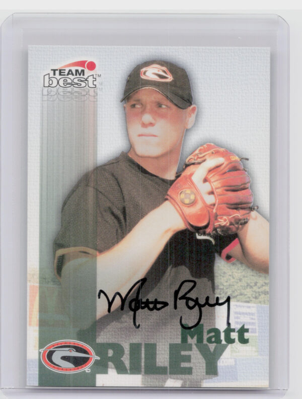 1999 Team Best Rookie Matt Riley AU #NNO Shorebirds Autographs