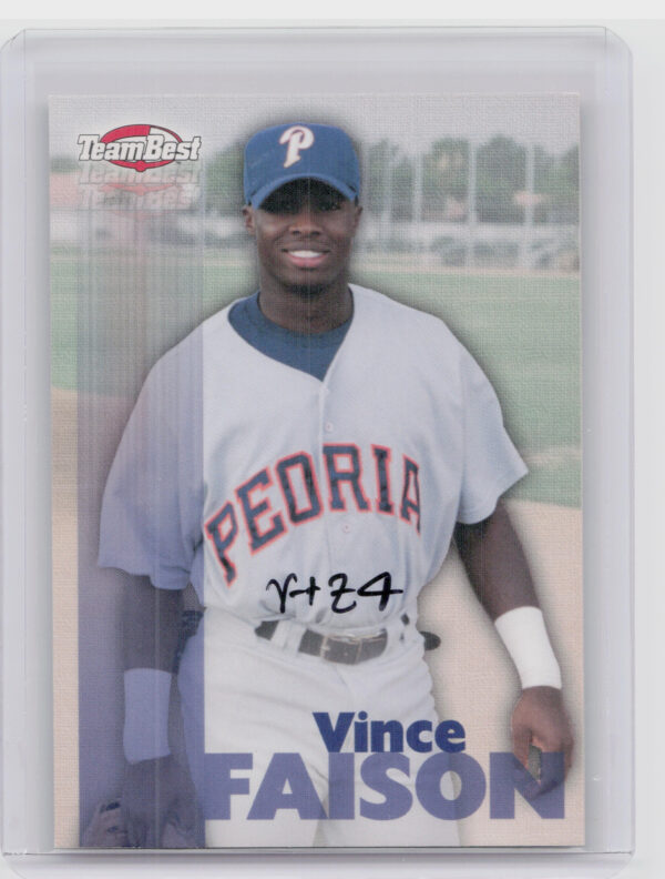 1999 Team Best Rookie Vince Faison AU #NNO Padres Autographs