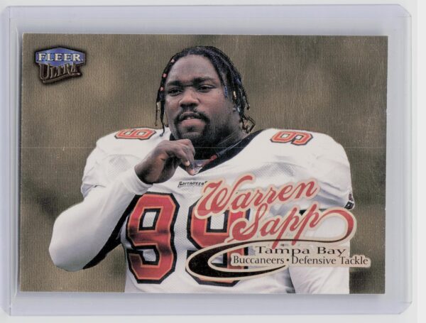 1999 Ultra Warren Sapp Gold Medallion #9G Buccaneers