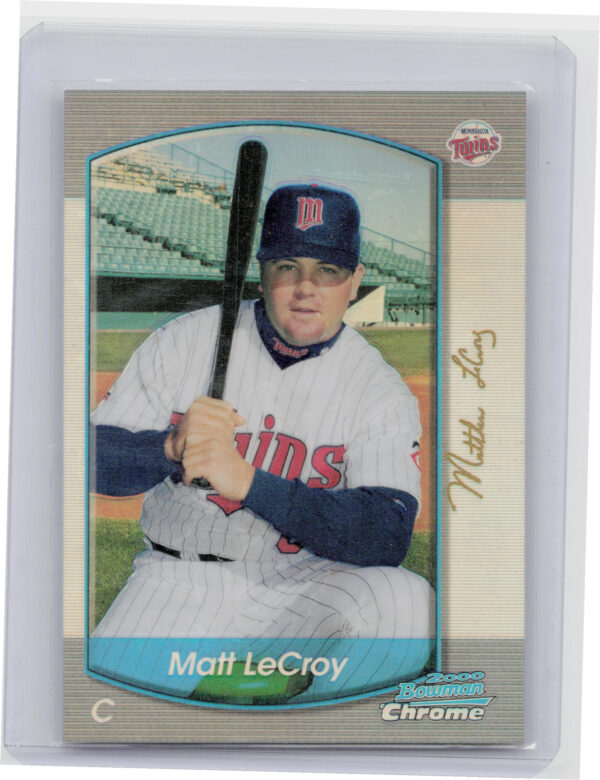 2000 Bowman Chrome Matt LeCroy Refractors #257 Twins