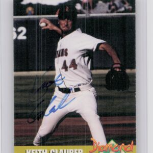 2000 Diamond Authentics Autographs Keith Glauber AU SN3250 #4 Indians