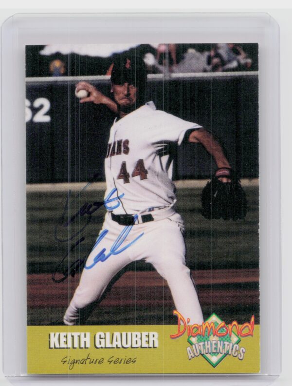 2000 Diamond Authentics Autographs Keith Glauber AU SN3250 #4 Indians