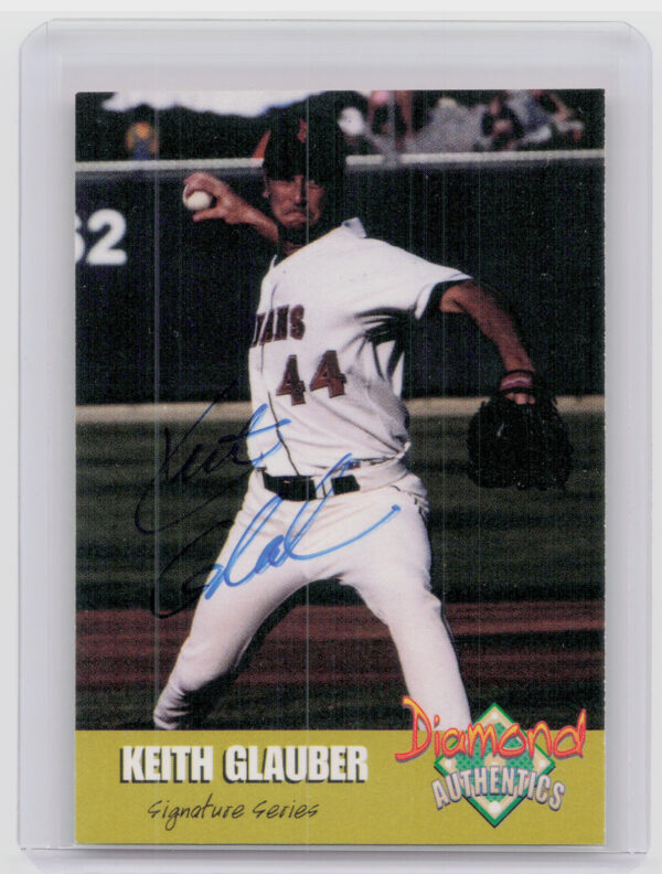 2000 Diamond Authentics Autographs Keith Glauber AU SN3250 #4 Indians