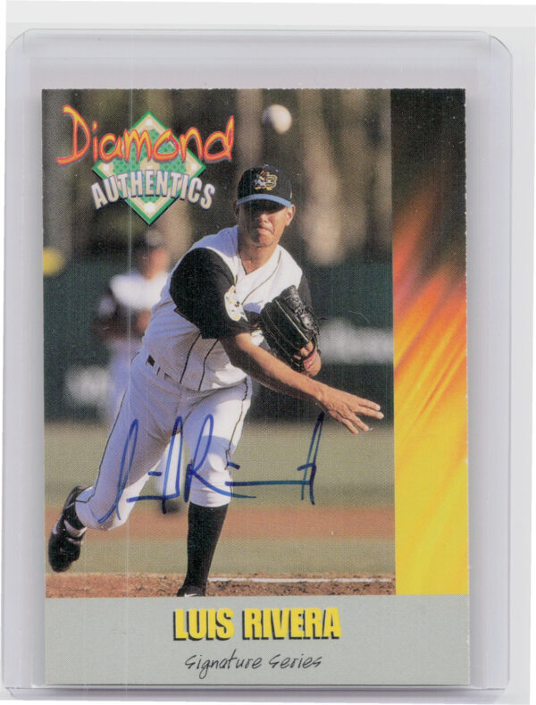 2000 Diamond Authentics Autographs Luis Rivera AU SN1250 #MS2 Pelicans Magnifice