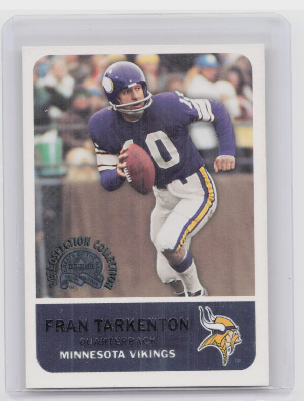 2000 Fleer Greats of the Game Fran Tarkenton #7RC Vikings Retrospection Collecti