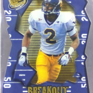 2000 Press Pass Jerry Porter RC #BO25 Mountaineers Breakout Die-Cut