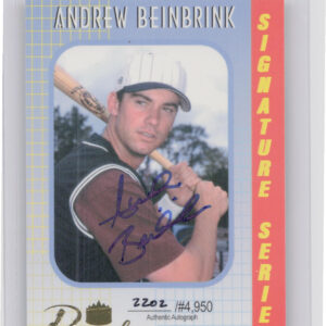2000 Royal Rookies Andrew Beinbrink AU SN4950 #4 Rays Autographs