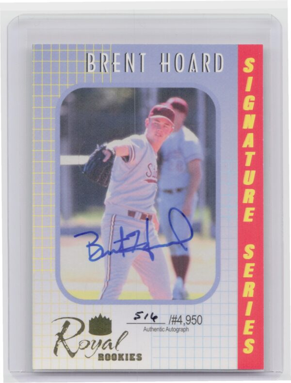 2000 Royal Rookies Brent Hoard AU SN4950 #14 Twins Autographs