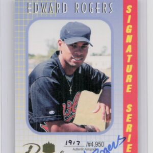 2000 Royal Rookies Ed Rogers AU SN4950 #5 Orioles Autographs