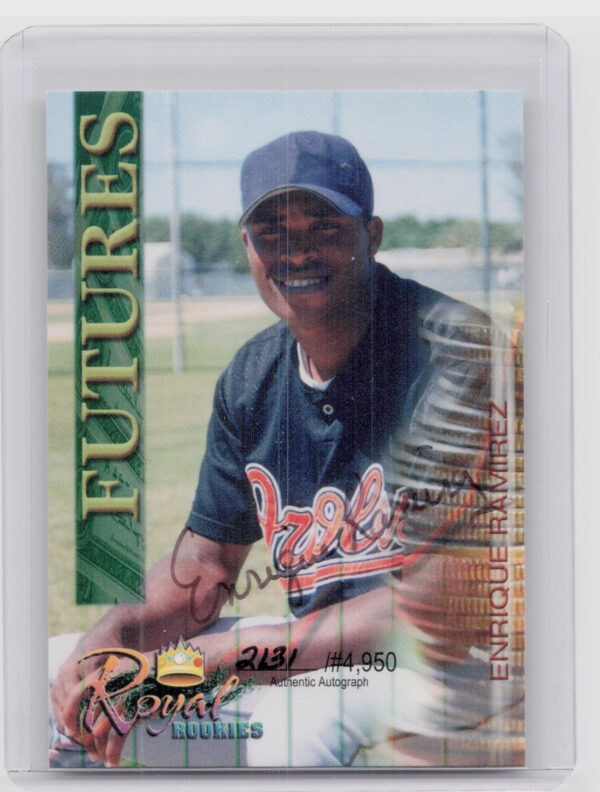 2000 Royal Rookies Futures Enrique Ramirez AU SN4950 #9 Orioles Autographs