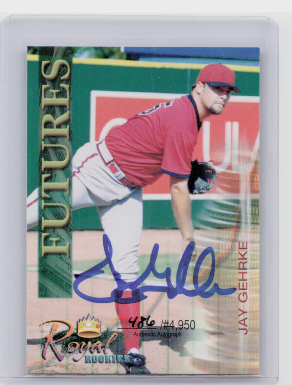 2000 Royal Rookies Futures Jay Gehrke AU SN4950 #26 Indians Autographs
