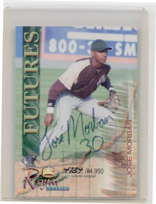 2000 Royal Rookies Futures Jose Morban AU SN4950 #8 Gnats Autographs
