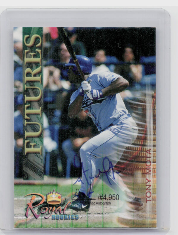 2000 Royal Rookies Futures Tony Mota AU SN4950 #5 Dodgers Autographs