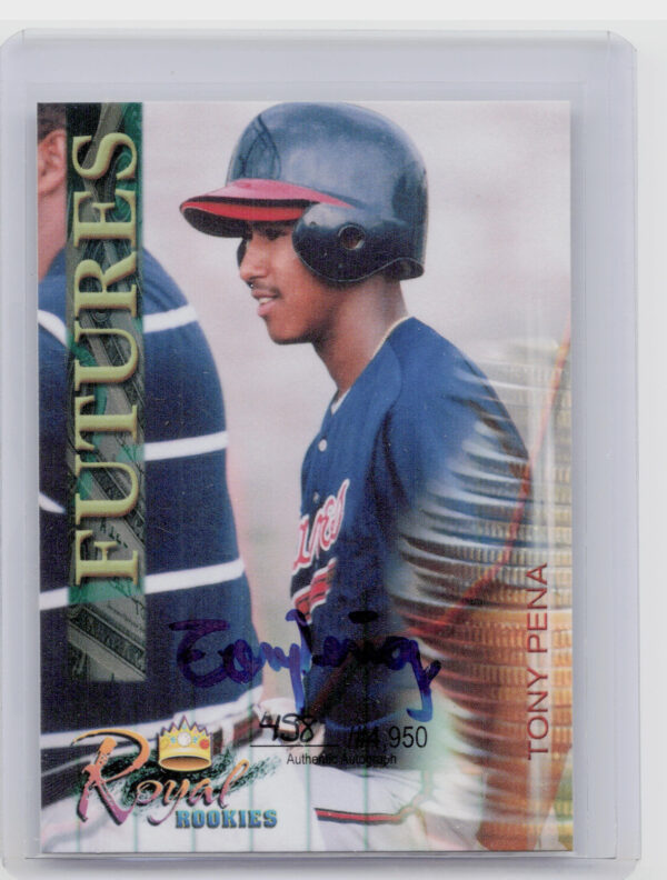2000 Royal Rookies Futures Tony Pena Jr. AU SN4950 #25 Braves Autographs