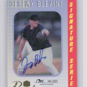 2000 Royal Rookies Jeremy Blevins AU SN4950 #26 Yankees Autographs