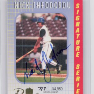 2000 Royal Rookies Nick Theodorou AU SN4950 #11 Dodgers Autographs