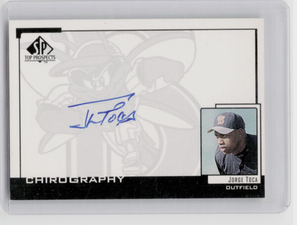 2000 SP Top Prospects Jorge Toca AU #JTO Mets Chirography