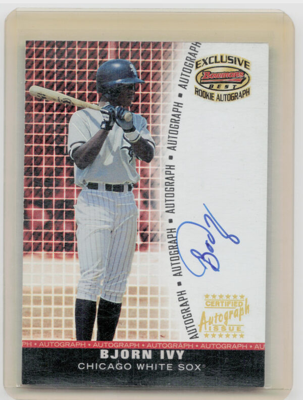2001 Bowman's Best Bjorn Ivy AU #BBEA-BI Sox Exclusive Autographs