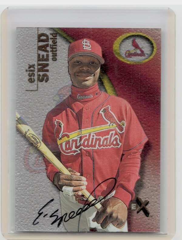 2001 Fleer E-X Esix Snead AU SN1999 #109 Cardinals Autographed Rookies/Prospects