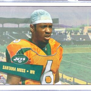 2001 Fleer Tradition Glossy Santana Moss Rookie Stickers /699 RC #406 Jets
