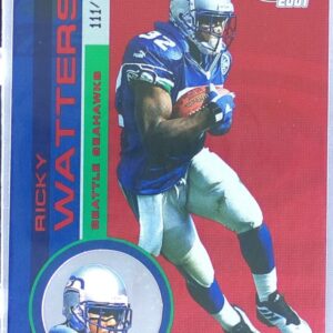 2001 Pacific Invincible Ricky Watters Red /750 #228 Seahawks