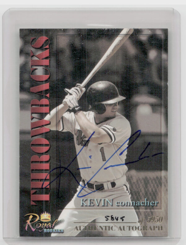 2001 Royal Rookies Throwbacks Kevin Connacher AU SN5950 #9 Cubs Autographs