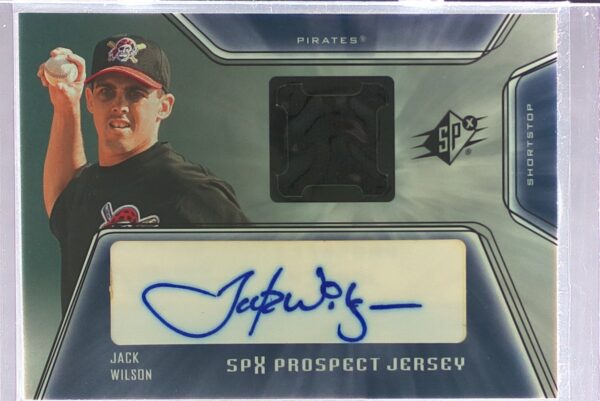 2001 SPx Jack Wilson RC Auto JSY #144 Pirates