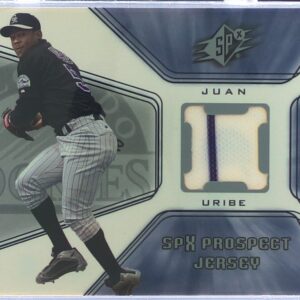 2001 SPx Juan Uribe RC JSY #133 Rockies