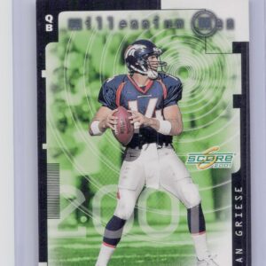2001 Score Brian Griese /1000 #MM21 Broncos Millennium Men