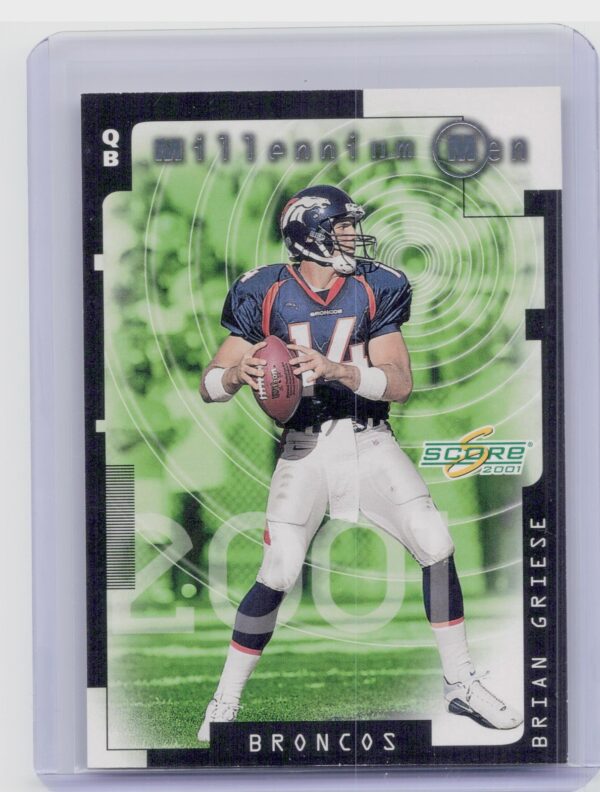 2001 Score Brian Griese /1000 #MM21 Broncos Millennium Men
