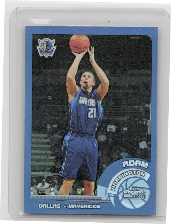 2002-03 Topps Chrome Adam Harrington Refractors #160 Mavericks